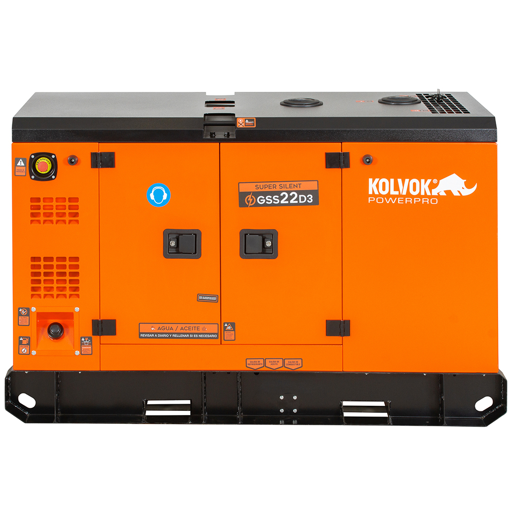 GENERADOR KOLVOK GSS22D3 22KVA 380V