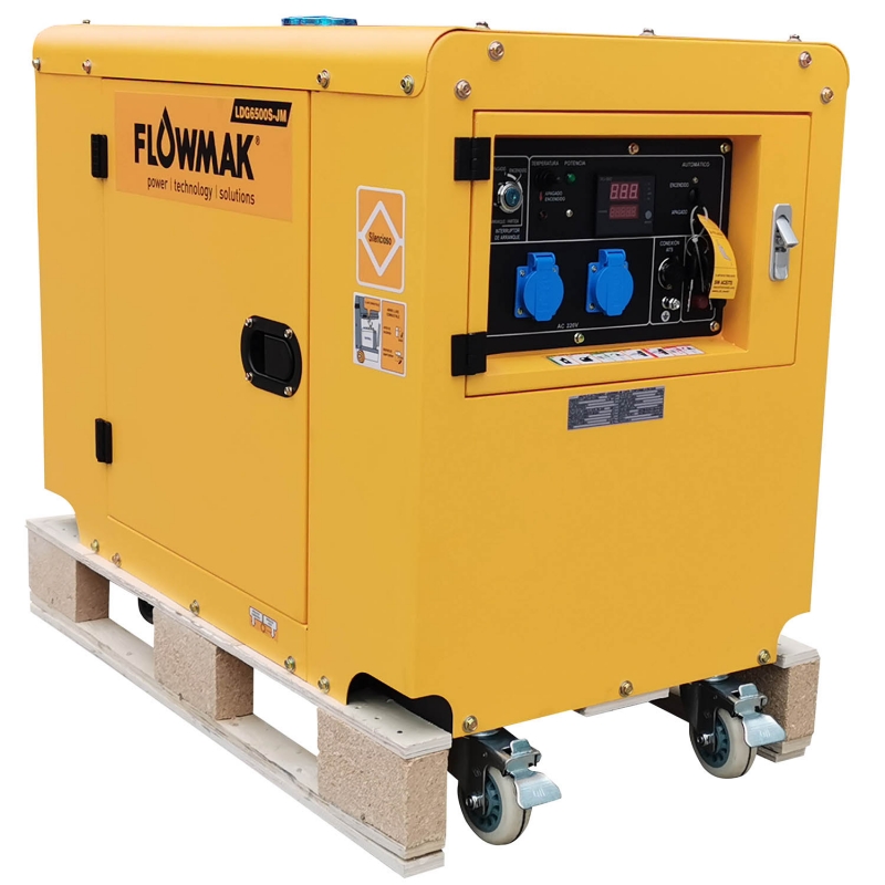 GENERADOR DIESEL FLOWMAK LDG8000S-JM 220V 6KW INS P/E