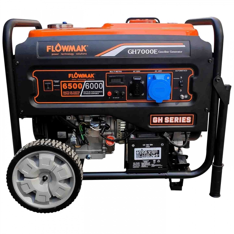 GENERADOR GASOLINA FLOWMAK GH7000E 220V 6000W P/E