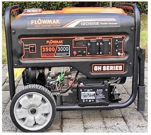 GENERADOR GASOLINA FLOWMAK GH3800E 220V 3300W P/Electrica